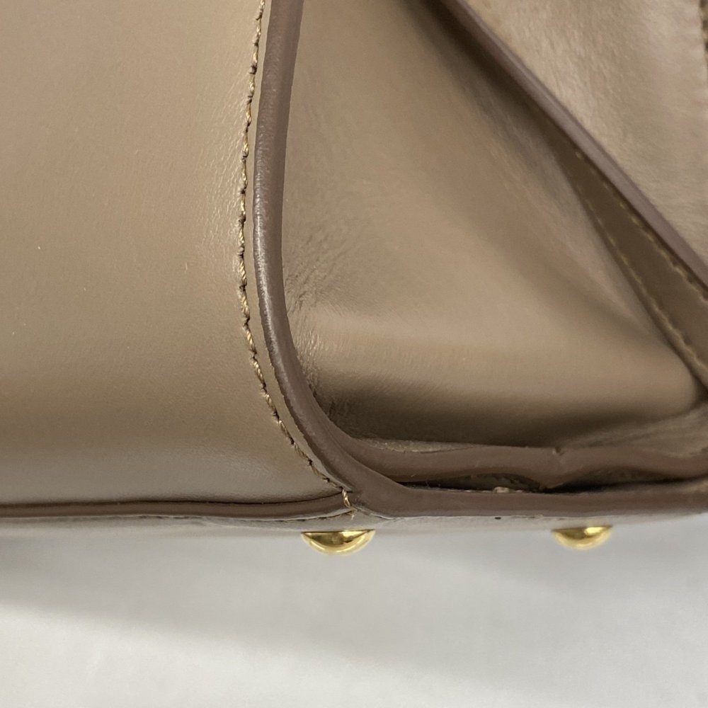 SALVATORE FERRAGAMO Cream Leather Bag - Picture 6 of 13